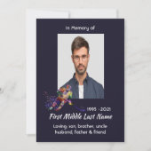 Celebration of Life Service  Hockey Player Sport セーブザデート (正面)