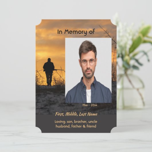 Celebration of Life Service  Hunter Hunting Game  招待状 (スタンド正面)