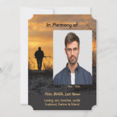 Celebration of Life Service  Hunter Hunting Game  招待状 (正面)