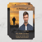 Celebration of Life Service  Hunter Hunting Game  招待状 (正面/裏面)