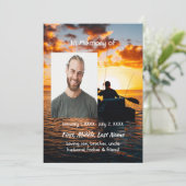 Celebration of Life Service Invite Kayaking Sport  招待状 (スタンド正面)