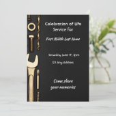 Celebration of Life Service Invite Tools Mechanic 招待状 (スタンド正面)