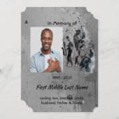 Celebration of Life Service Jazz Band 招待状 (正面/裏面)