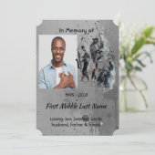 Celebration of Life Service Jazz Band Music 招待状 (スタンド正面)