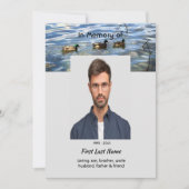 Celebration of Life Service, Lake Ducks Birds 招待状 (正面)