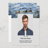 Celebration of Life Service, Lake Ducks Birds 招待状 (正面/裏面)