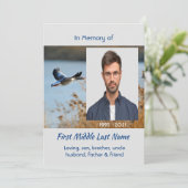 Celebration of Life Service  Lake Geese Birds 招待状 (スタンド正面)