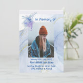 Celebration of Life Service Memorial Dragonfly 招待状 (スタンド正面)