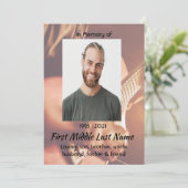 Celebration of Life Service  Musician Piano Guitar 招待状 (スタンド正面)