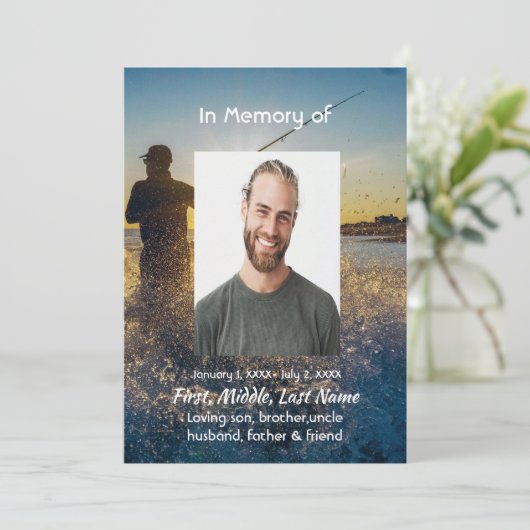 Celebration of Life Service  Ocean Fly Fishing 招待状 (スタンド正面)