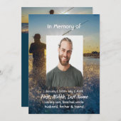 Celebration of Life Service  Ocean Fly Fishing 招待状 (正面/裏面)