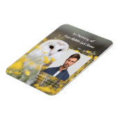 Celebration of Life Service Photo Barn Owl Bird  マグネット (左側)