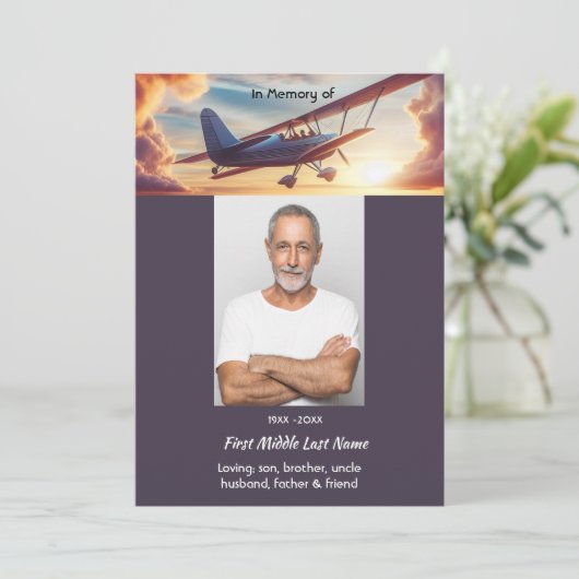 Celebration of Life Service  Pilot Flying Sunset 招待状 (スタンド正面)