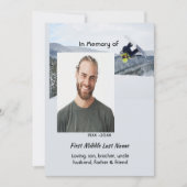 Celebration of Life Service  Snowboarding Winter 招待状 (正面)