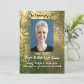 Celebration of Life Service Sunshine Golden Forest 招待状 (スタンド正面)