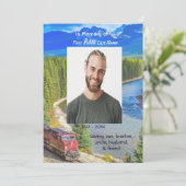 Celebration of Life Service Train Rail Railway 招待状 (スタンド正面)