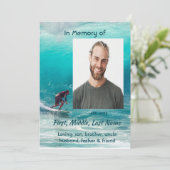 Celebration of Life Service  Wave Surfer Water 招待状 (スタンド正面)