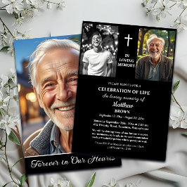 Celebration Of Life Then And Now 3 Photos Funeral 招待状