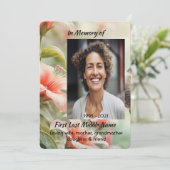 Celebration of Life Tropical Flower Hummingbird 招待状 (スタンド正面)