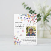 Celebration Of Life Wildflowers Photo ポストカード (スタンド正面)