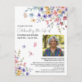 Celebration Of Life Wildflowers Photo ポストカード (正面)