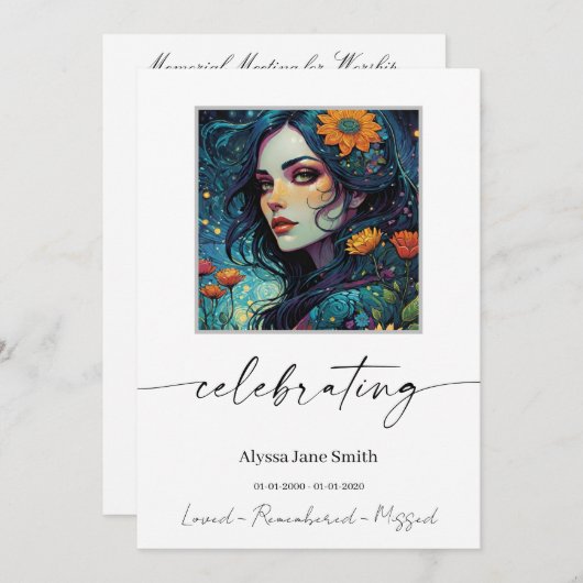 Celebration Program 招待状 (正面/裏面)