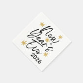 Celebration Stars New Year's Eve Party スタンダードカクテルナプキン (角)