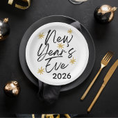 Celebration Stars New Year's Eve Party ペーパープレート