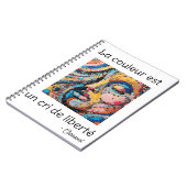 Célébration vibrante en pixel art ノートブック (左側)