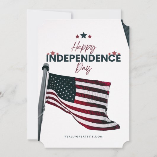 #CelebrationHappyIndependenceDayFlatHolidayCard シーズンカード (正面)
