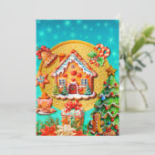 Celebrations with my custom Christmas Gingerbread  シーズンカード (スタンド正面)