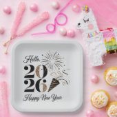 Celebratory 2026 Welcome the New Year  ペーパープレート (パーティー)