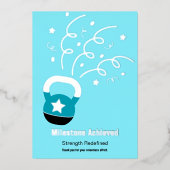 Celebratory Thank You Milestone Achievement 箔シーズンカード (正面)