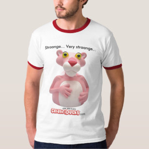 CelebriDucks著ピンクのヒョウのTシャツ Tシャツ