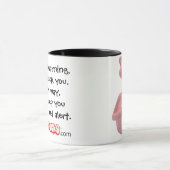 CelebriDucks.com著ピンクのヒョウのマグ マグカップ (中央)