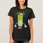 Celery Chef Ironic Saying Leek Vegetables Tシャツ (正面)