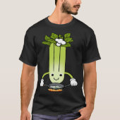 Celery Chef Ironic Saying Leek Vegetables Tシャツ (正面)