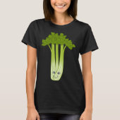 Celery Fan Ironic Saying Vegetables Leek Food Tシャツ (正面)
