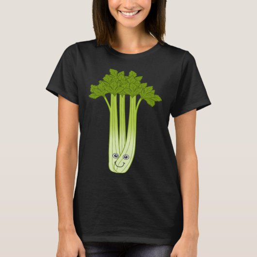 Celery Fan Ironic Saying Vegetables Leek Food Tシャツ (正面)
