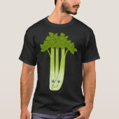 Celery Fan Ironic Saying Vegetables Leek Food Tシャツ (正面)