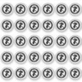 Celery Free Wedding Place Card Mini Food Allergy シール (正面)