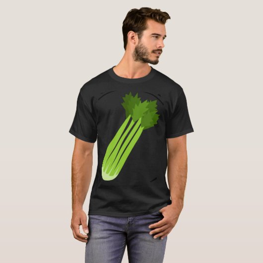 Celery Squad Ironic Saying Leek Vegetable Food Tシャツ (正面フル)