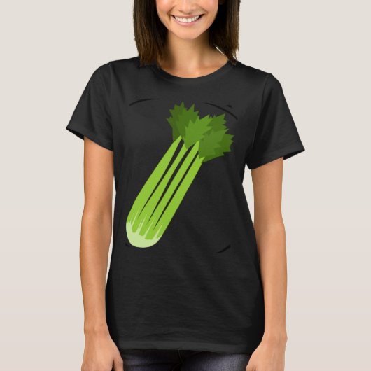 Celery Squad Ironic Saying Leek Vegetable Food Tシャツ (正面)