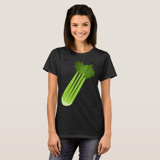 Celery Squad Ironic Saying Leek Vegetable Food Tシャツ (正面フル)
