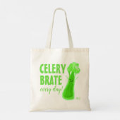 Celerybrate Every Day - Celery Pun トートバッグ (裏面)