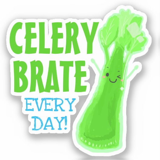 Celerybrate Every Day - Punny Garden シール (正面)