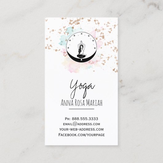 *~* CelesQR tial AP33 Rainbow Spiritual Chakra 名刺 (裏面)