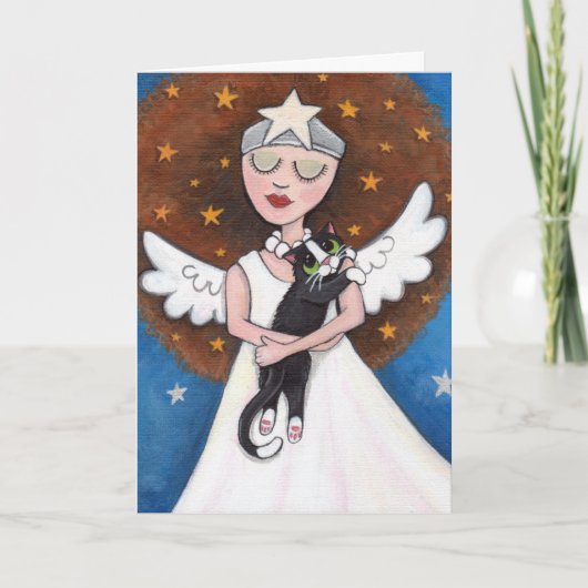 Celesteおよび彼女の猫-挨拶状 カード (正面)