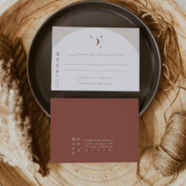 CELESTEボホムーン&スターズテラコッタRSVP 招待状