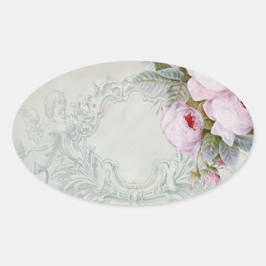 CELESTE背景 楕円形シール (正面)